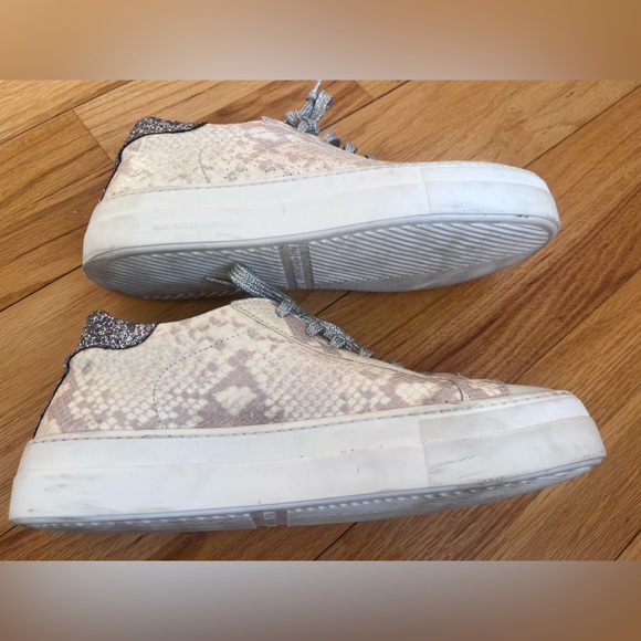 P448 Thea Platform Sneaker Python Purple Glitter Size 9 European size 40 - Picture 10 of 16